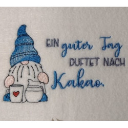 Stickdatei - Kaffee Gnom mit Kanne